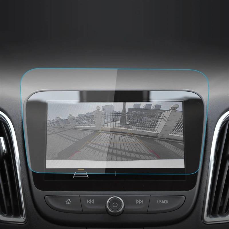 DSPOLIMV Kompatibel Mit Chevrolet Für Malibu 2023 Auto-GPS-Navigation LCD-Bildschirm Displayschutzfolie Aus Gehärtetem Glas Innenzubehör GPSNavigation Schutzfolie(Blue for 23 Malibu) von DSPOLIMV