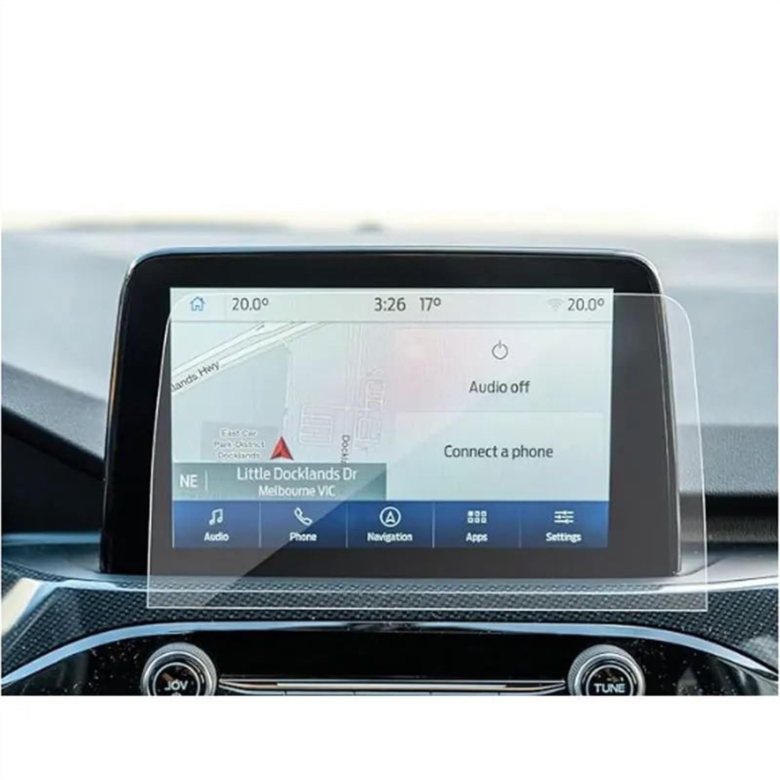 DSPOLIMV Kompatibel Mit Ford Für Transit 2020 8 Zoll Auto GPS Navigation LCD Bildschirm Gehärtetem Glas Displayschutzfolie GPSNavigation Schutzfolie von DSPOLIMV