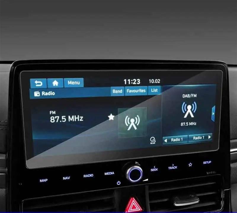 DSPOLIMV Kompatibel Mit Hyundai Für Ioniq 2020 10,25 Zoll Auto-GPS-Navigation Displayschutzfolie Aus Gehärtetem Glas GPSNavigation Schutzfolie von DSPOLIMV