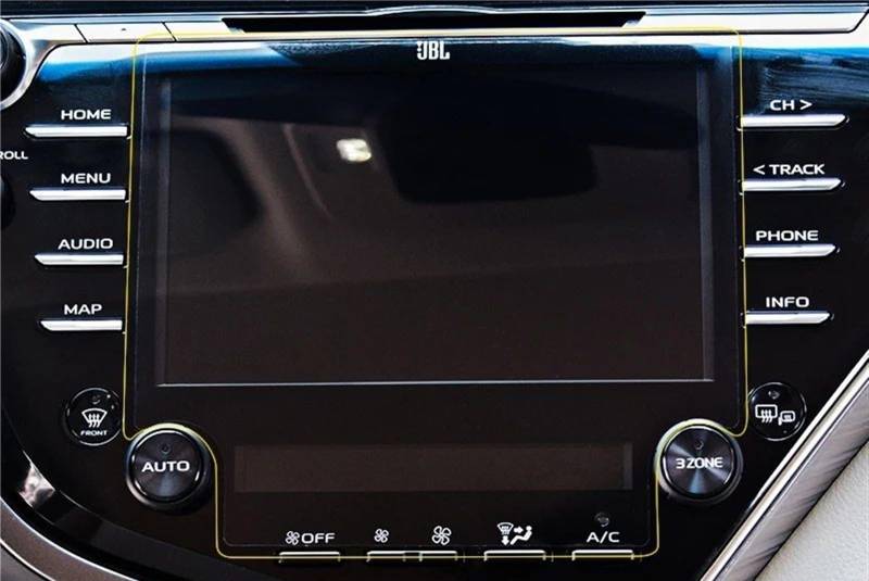 DSPOLIMV Kompatibel Mit Toyota Für Camry 70 XV70 2018 2019 2020 Auto-GPS-Navigation, Displayschutzfolie Aus Gehärtetem Glas GPSNavigation Schutzfolie(8 inch HD) von DSPOLIMV