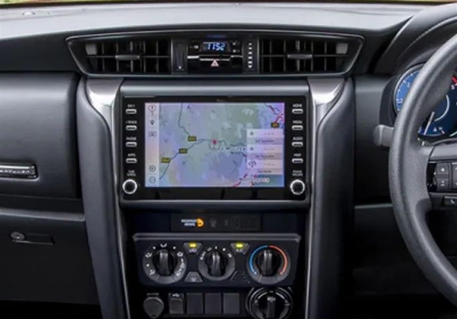 DSPOLIMV Kompatibel Mit Toyota Für Fortuner 2021 2022 2023 Auto-GPS-Navigation Displayschutzfolie Aus Gehärtetem Glas GPSNavigation Schutzfolie(8 inch) von DSPOLIMV