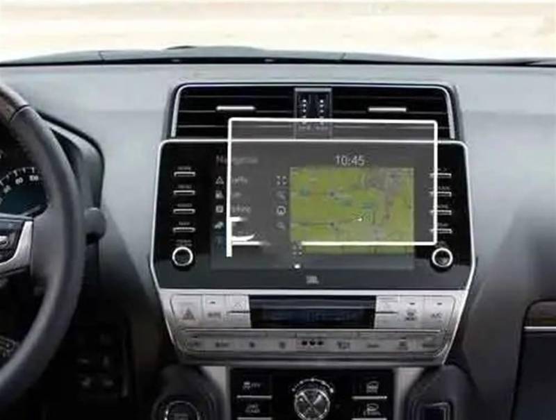 DSPOLIMV Kompatibel Mit Toyota Für Land Für Cruiser Für Prado 2021 9-Zoll-Auto-GPS-Navigations-LCD-Bildschirm Displayschutzfolie Aus Gehärtetem Glas GPSNavigation Schutzfolie von DSPOLIMV