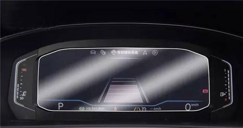 DSPOLIMV Kompatibel Mit VW Für T-ROC 2018 2019 2020 Auto-GPS-Navigation Und Armaturenbrett-Displayschutzfolie Aus Gehärtetem Glas GPSNavigation Schutzfolie(Dashboard Film) von DSPOLIMV