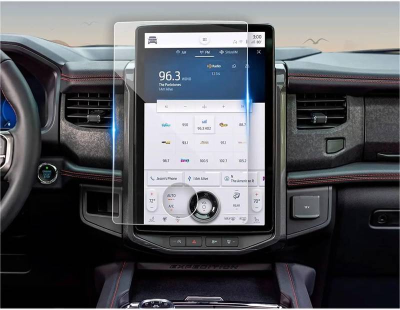 DSPOLIMV Kompatibel mit Ford für Mustang für Mach-E 2021 2022 2023 Auto-GPS-Navigation und Armaturenbrett-Displayschutzfolie aus gehärtetem Glas GPSNavigation Schutzfolie(GPS) von DSPOLIMV