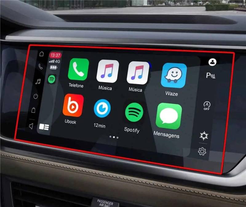 DSPOLIMV Kompatibel mit VW für Taos für T-Cross 2021 2022 Auto-GPS-Navigations-Armaturenbrett Displayschutzfolie aus gehärtetem Glas GPSNavigation Schutzfolie(GPS 9.2 inch) von DSPOLIMV