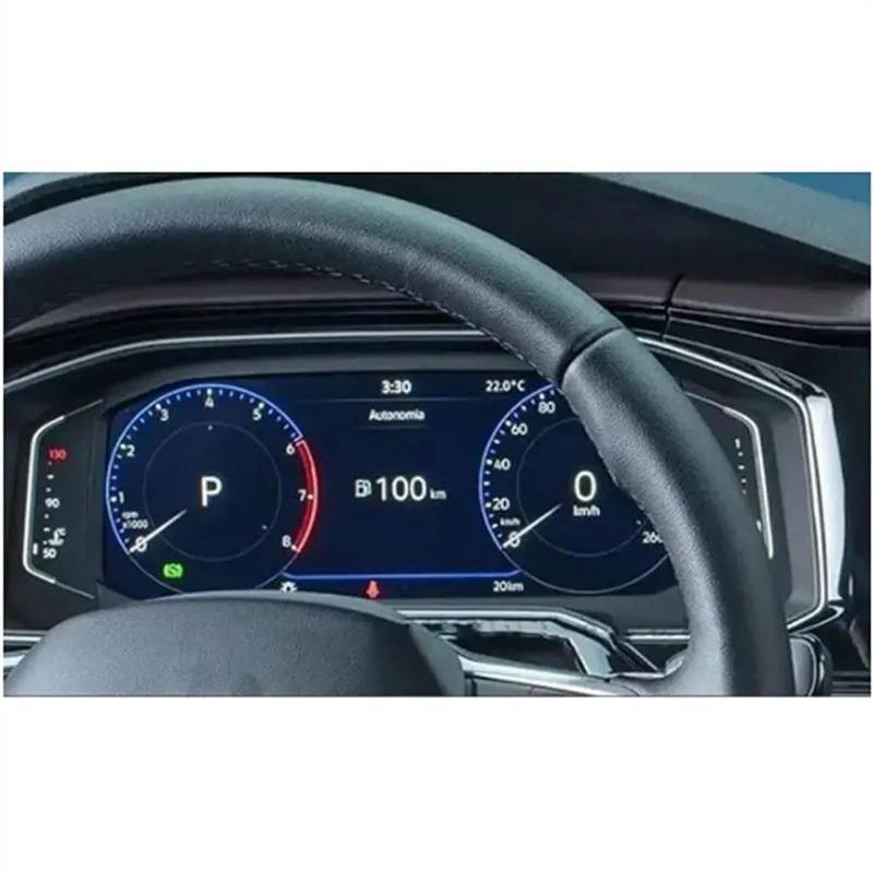 DSPOLIMV Kompatibel mit VW für Virtus 2023 2024 10,1 Zoll Auto-GPS-Navigations-Armaturenbrett-LCD-Bildschirm Displayschutzfolie aus gehärtetem Glas GPSNavigation Schutzfolie(Instrument) von DSPOLIMV