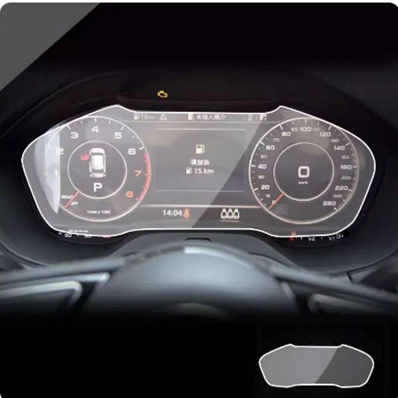 DSPOLIMV Kompatibel mit für A4 B9 S4 A5 S5 Q5 2019 2020 2021 Auto-GPS-Navigations-Armaturenbrett-LCD-Bildschirm Displayschutz aus gehärtetem Glas GPSNavigation Schutzfolie(Dashboard) von DSPOLIMV