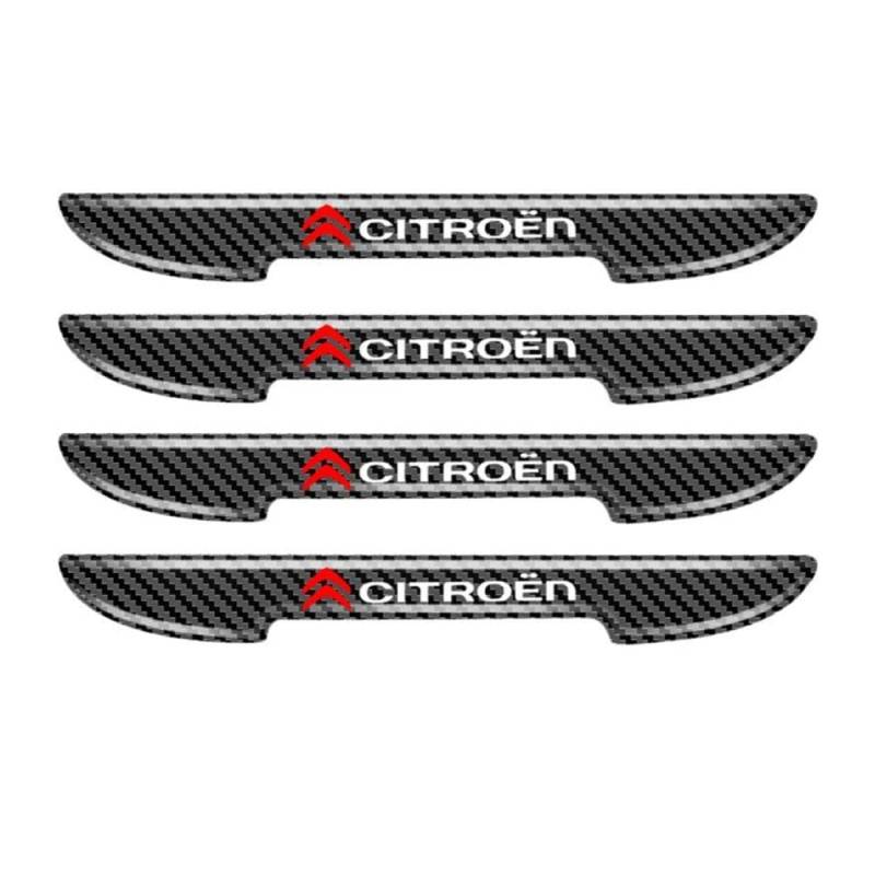 4 Stück Auto Türkantenschutz, für Citroen C4 2015-2018 Auto Lackschutzfolien-Set Anti-Scratch Protector Aufkleber,4PCS von DSSWAK