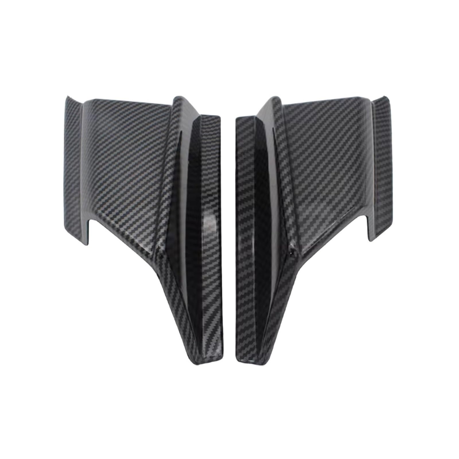 DSWILNV Motorrad Seitenspoiler Für ADV150 2019 2020 Motorrad Winglet Aerodynamische Seite Wind Fin Spoiler Front Verkleidung Schutz Für Flügel Abdeckung Motorrad Zubehör(Carbon Fiber Style) von DSWILNV