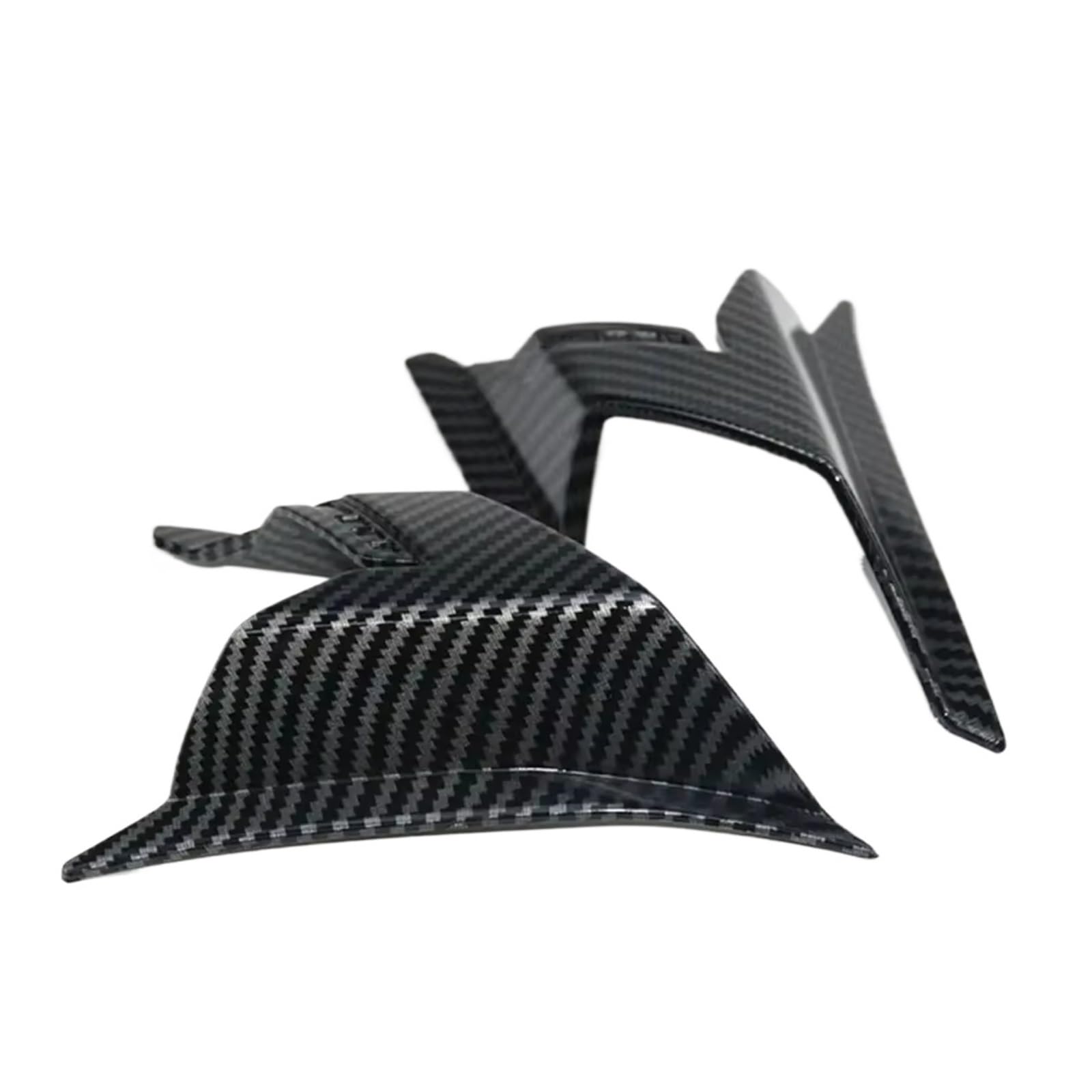 DSWILNV Motorrad Seitenspoiler Für ADV160 2022 2023 1 Paar Motorrad Aerodynamische Verkleidung Winglet ABS Spoiler Kompatible Modelle Seitenspoiler Zubehör(Carbon Fiber) von DSWILNV