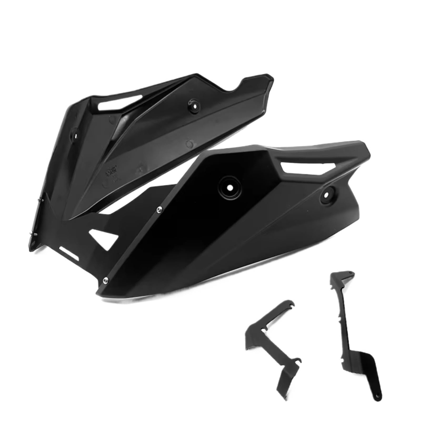 DSWILNV Motorrad Seitenspoiler Für CB750 Für Hornet 2023 2024 Motorrad Zubehör Bauch Für Pan Unteren Motor Chassis Spoiler Verkleidung Motorrad Zubehör(Black) von DSWILNV