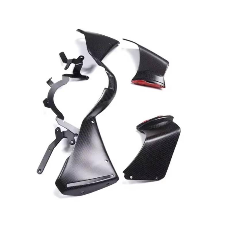 DSWILNV Motorrad Seitenspoiler Für CBR1000RRR 2021 2022 2023 Carbon Fiber Motorrad Aerodynamische Für Flügel Spoiler Deflektor Winglets Kits Motorrad Zubehör(Plain Weave Matte) von DSWILNV