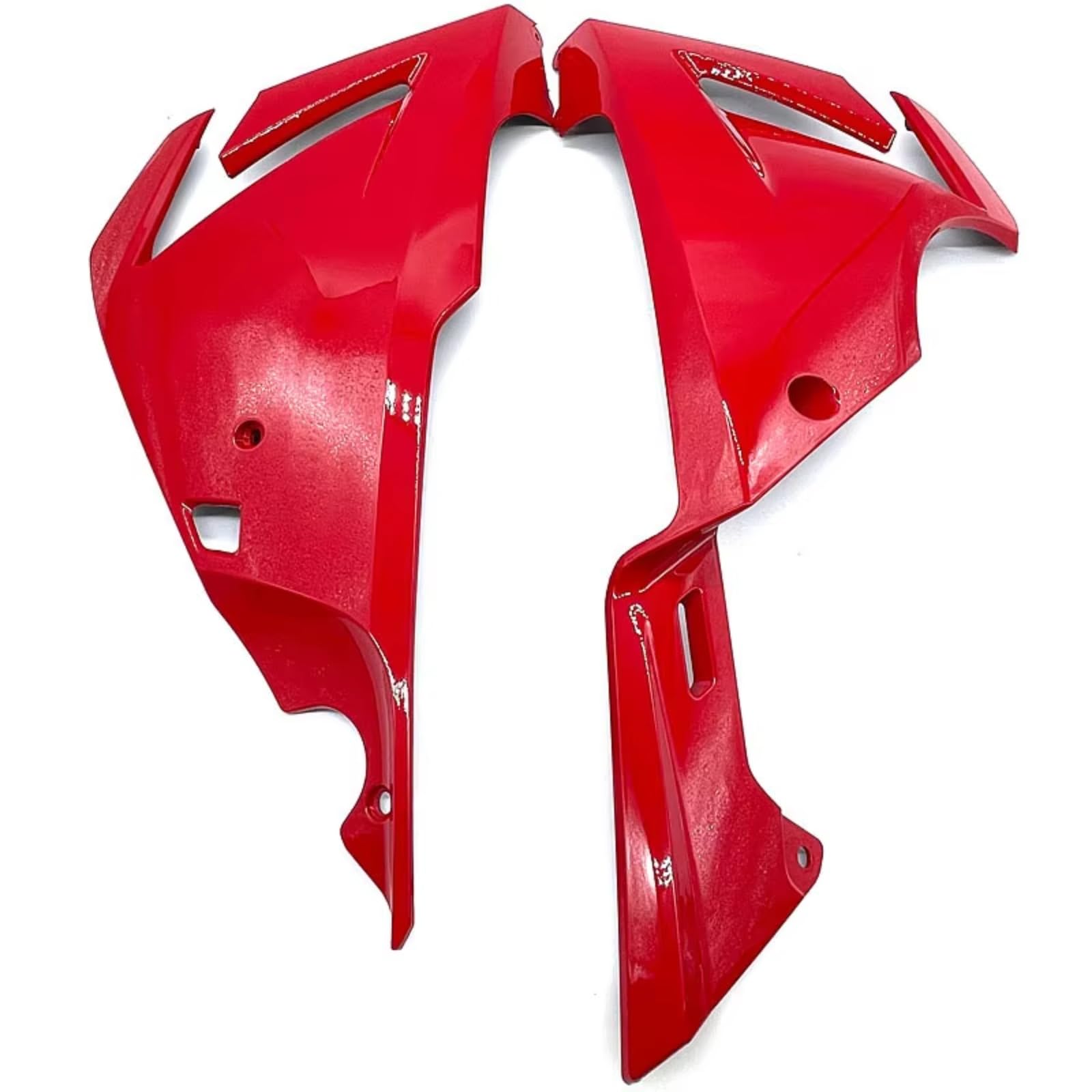 DSWILNV Motorrad Seitenspoiler Für CBR500R 2019 2020 2021 2022 Motor Spoiler Bauch Für Pan Untere Seite Panel Verkleidung Motorrad Schutz Schutz Abdeckung(Red) von DSWILNV