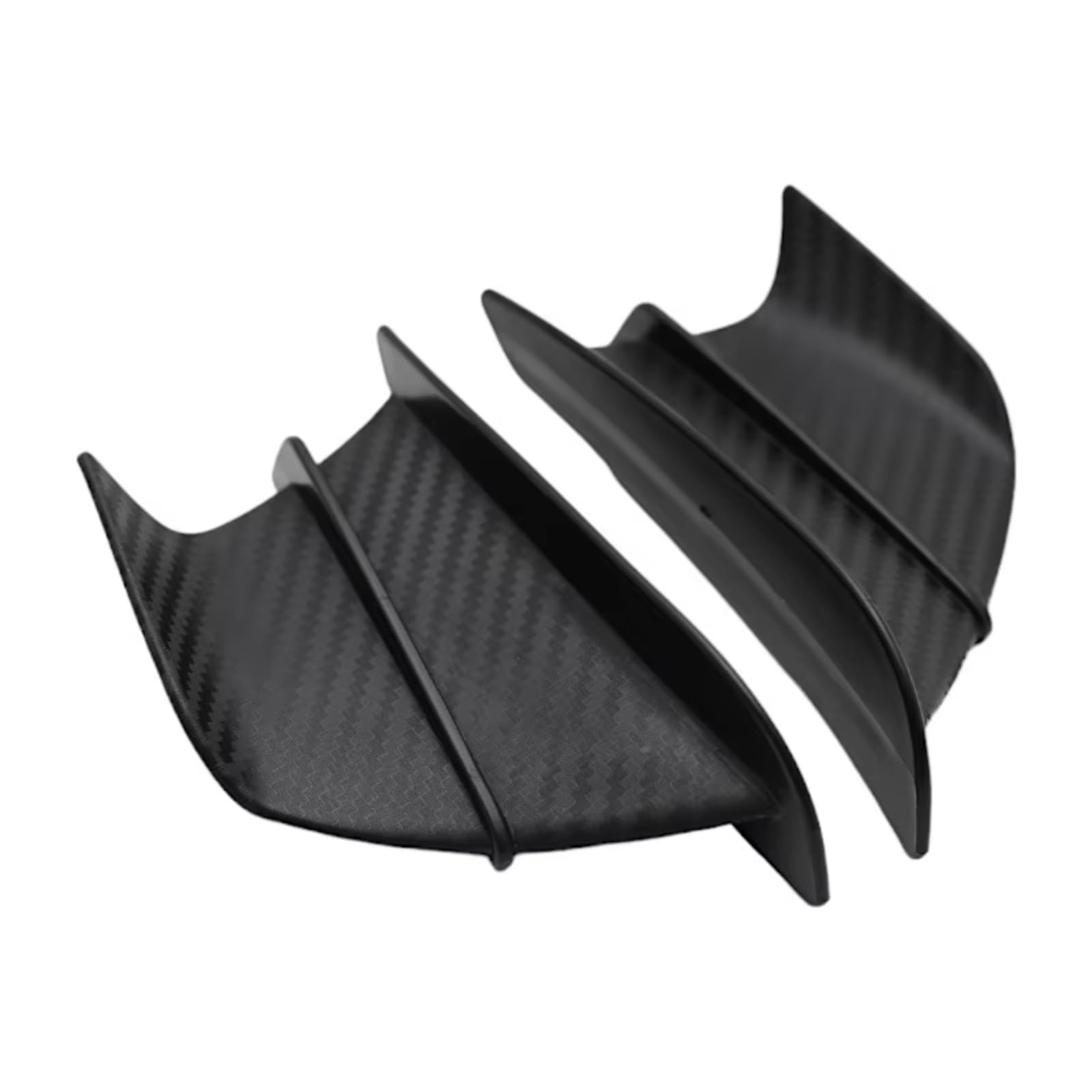 DSWILNV Motorrad Seitenspoiler Für CBR500R Für CBR1000RR Motorrad Spoiler Winglet Aerodynamische Für Flügel Kit Motorrad Zubehör Motorrad Ersatzteile(Matte Carbon Look) von DSWILNV