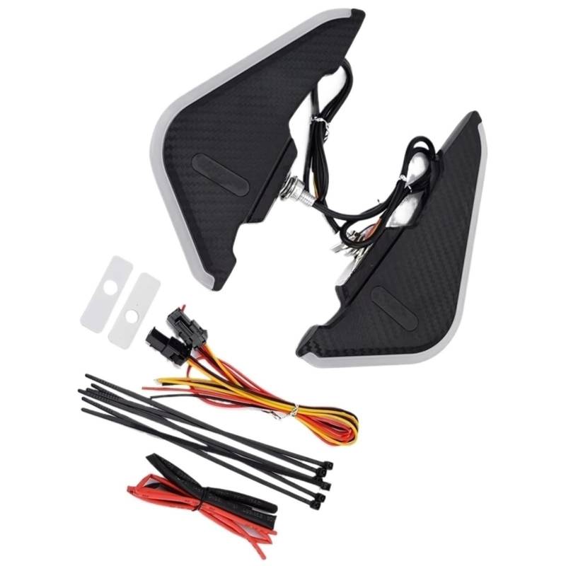 DSWILNV Motorrad Seitenspoiler Für CBR600/CBR650R/CBR1000/CBR300R/CBR650F/CBR500R Frontverkleidung Aerodynamische Winglets Seitenspoiler Dekorative Dynamische Für Wing Kit von DSWILNV