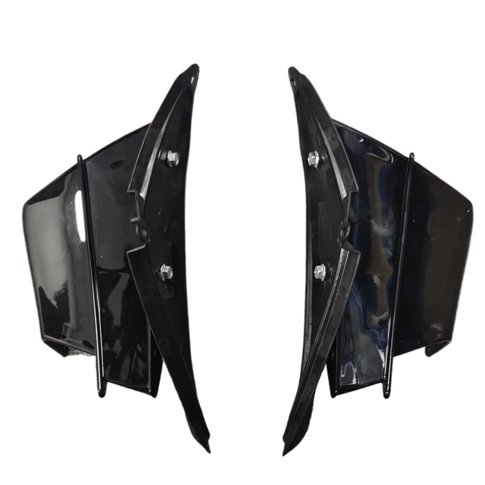 DSWILNV Motorrad Seitenspoiler Für CBR650R 2019 2020 2021 2022 2023 Körper Seite Zier Winglets Rahmen Spoiler Verkleidung Aerodynamische Für Flügel Motorrad Zubehör(Bright Black) von DSWILNV