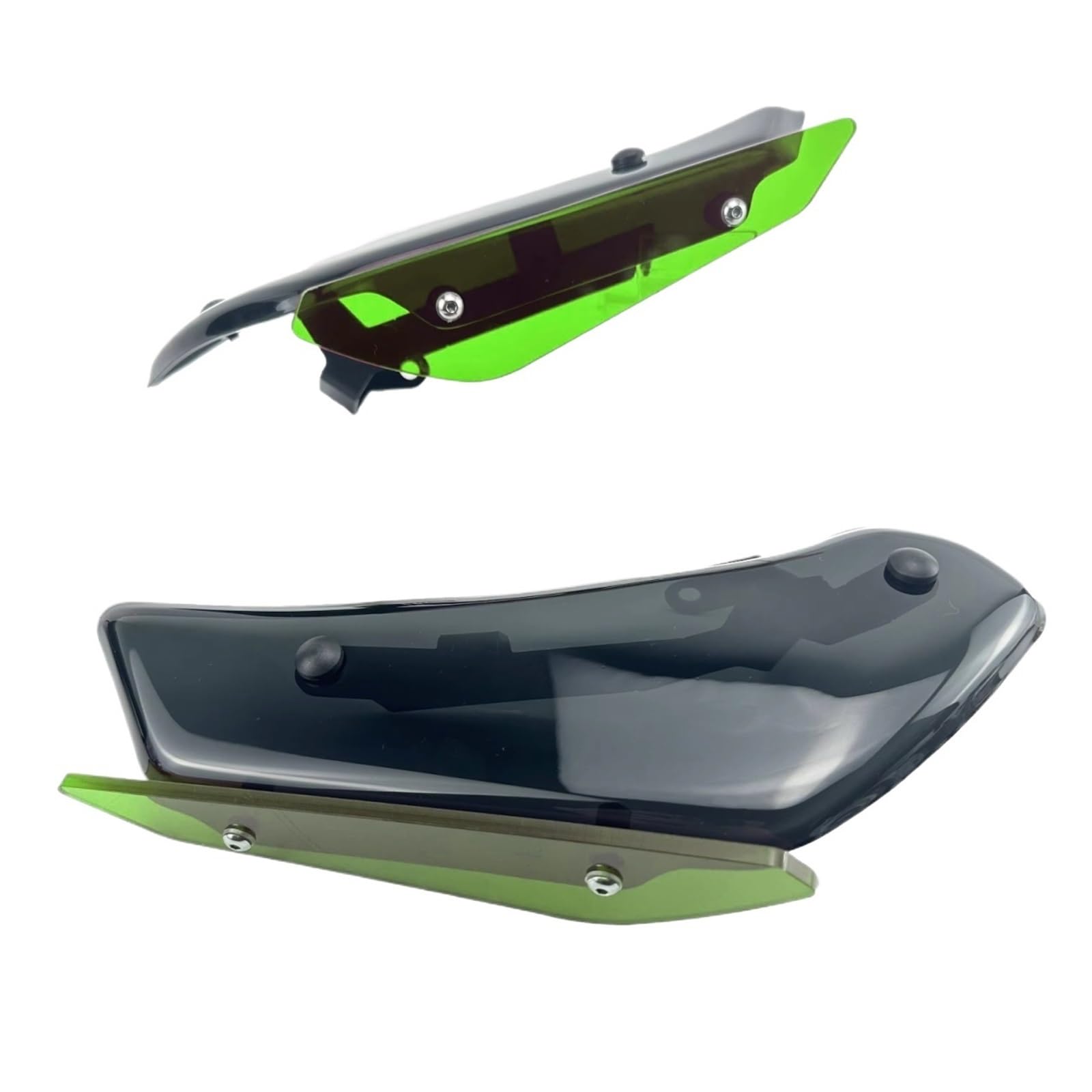 DSWILNV Motorrad Seitenspoiler Für CBR650R 2019 2020 2021 2022 2023 Motorrad Abtrieb Für Sport Seite Spoiler Aerodynamische Für Flügel Deflektor Verkleidung Schutz(Green) von DSWILNV