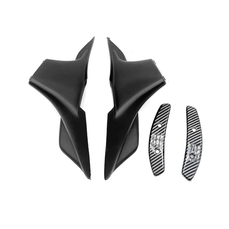 DSWILNV Motorrad Seitenspoiler Für CBR650R 2019 2020 2021 2022 2023 Motorrad Aerodynamische Flügel Kit Spoiler Winglet Seite Flügel Wind Spoiler Air Deflektor Zubehör(Black) von DSWILNV