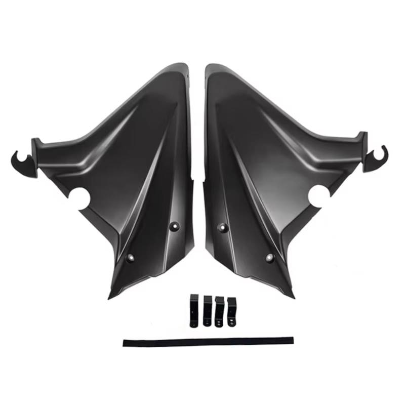 DSWILNV Motorrad Seitenspoiler Für CBR650R 2019 2020 2021 2022 2023 Motorrad Rahmen Spoiler Körper Seite Abdeckung Panel Rahmen Gugel Verkleidung Motorrad Zubehör(Matte Black) von DSWILNV