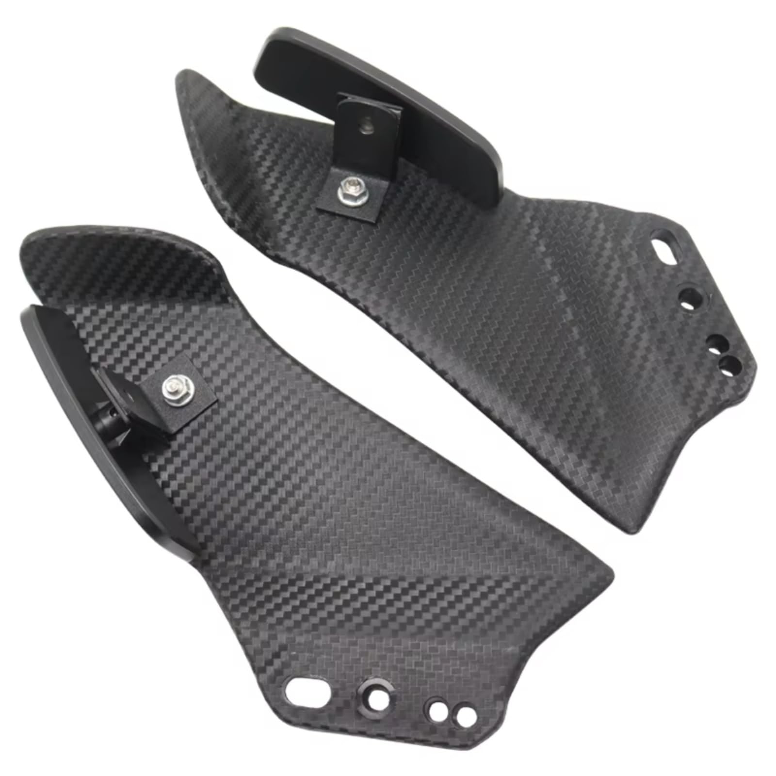 DSWILNV Motorrad Seitenspoiler Für CBR650R 2019 2020 2021 2022 Motorrad Einstellbare Seite Für Flügel Spoiler Verkleidung Mit Rückspiegel Motorrad Zubehör von DSWILNV