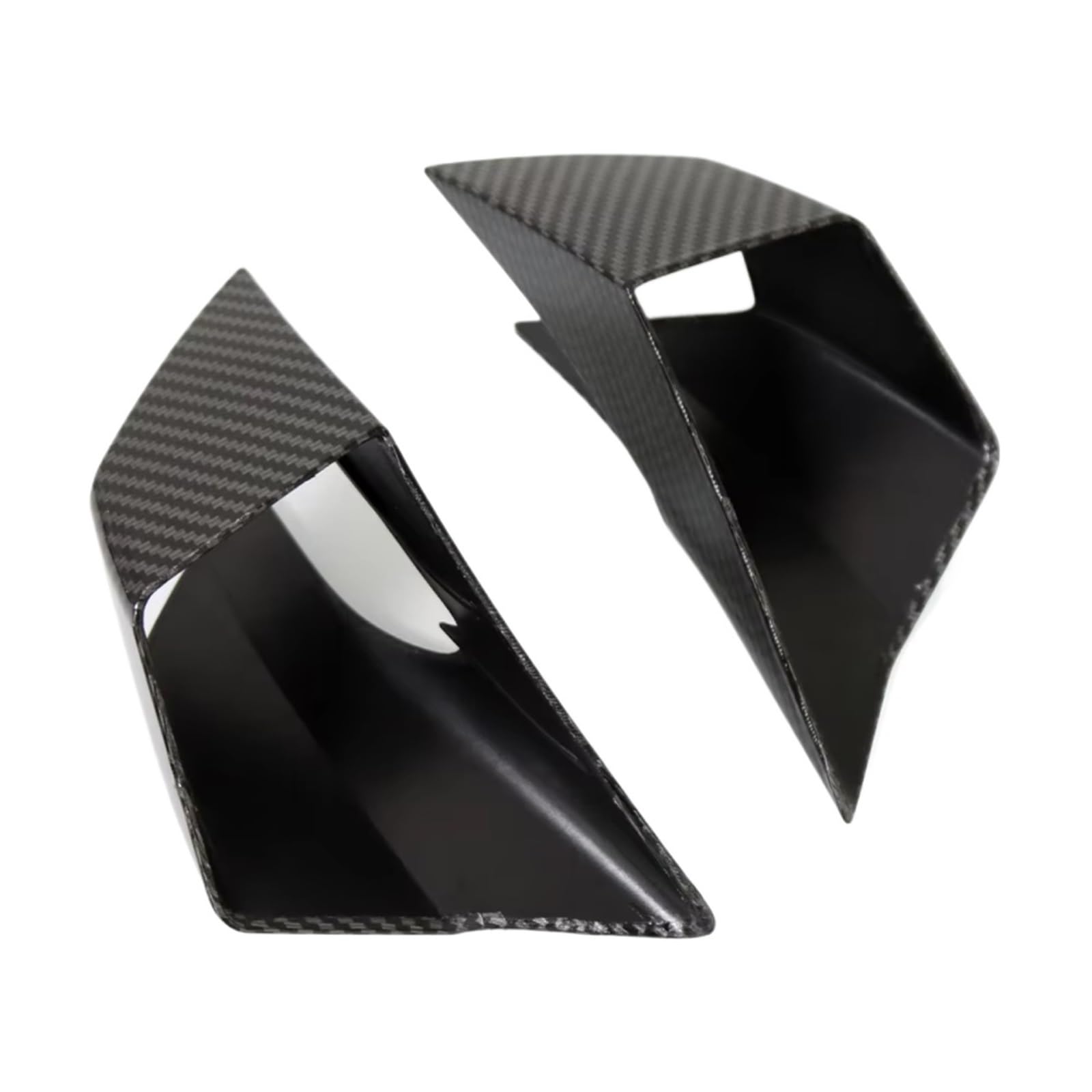 DSWILNV Motorrad Seitenspoiler Für CBR650R 2019 2020 2021 Motorrad Verkleidung Winglets Seite Für Flügel Schutz Abdeckung Kit Spoiler Motorrad Zubehör(Carbon Fiber) von DSWILNV