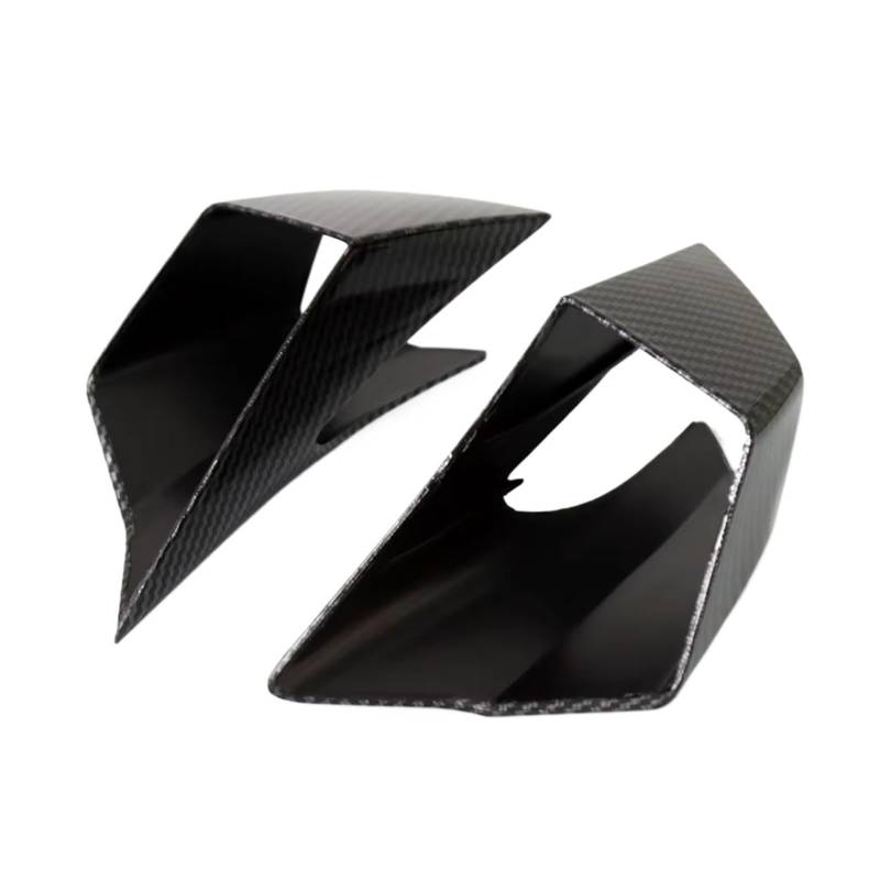 DSWILNV Motorrad Seitenspoiler Für CBR650R 2019 2020 2021 Motorradverkleidung Winglets Seite Für Flügelschutzabdeckung Kit Spoiler Motorradzubehör(Carbon Fiber) von DSWILNV