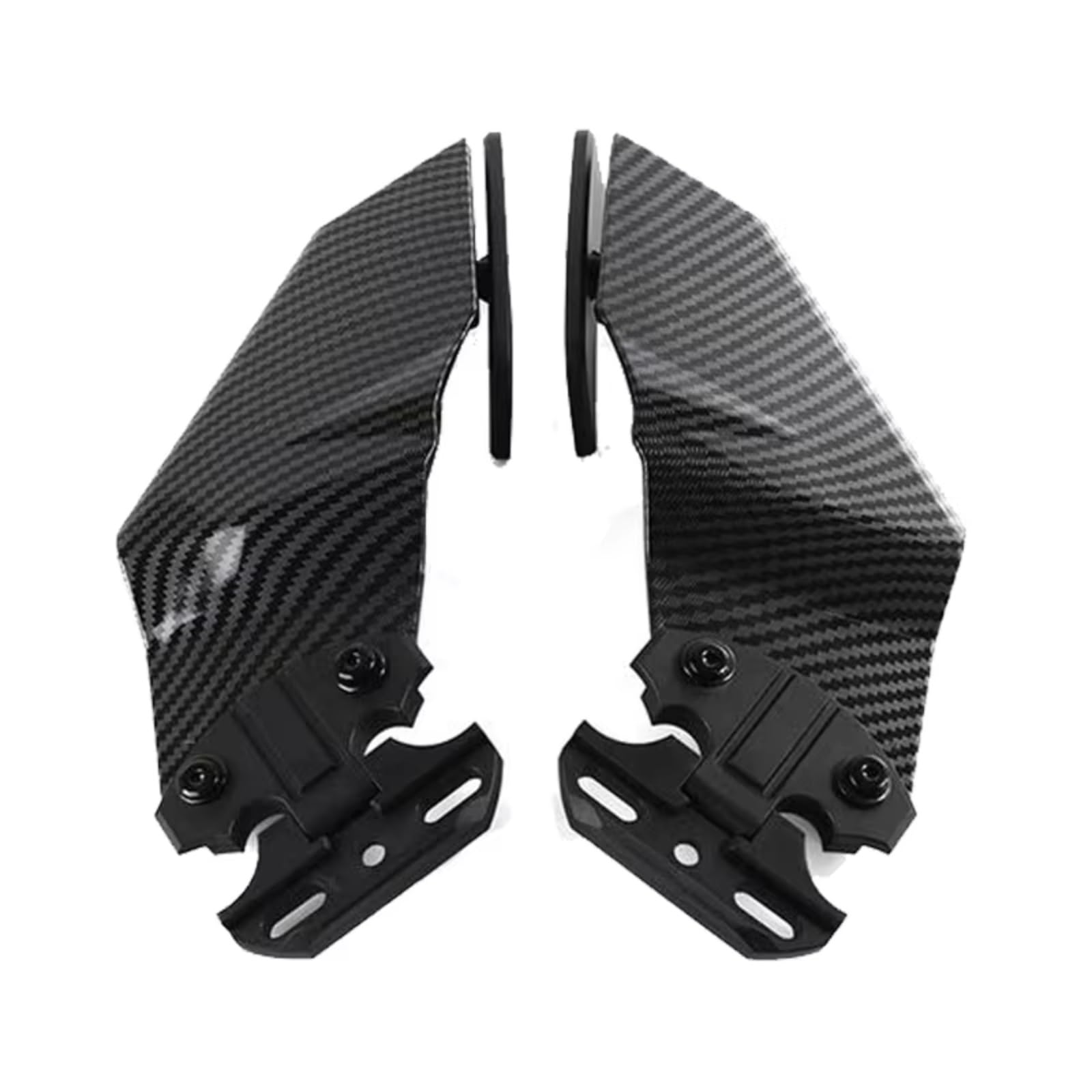 DSWILNV Motorrad Seitenspoiler Für CBR650R Für CBR500R Für CBR400R Für CBR300R Einstellbarer Motorrad-Seitenspoiler Mit Festem Rückspiegel Für Wing Kit von DSWILNV