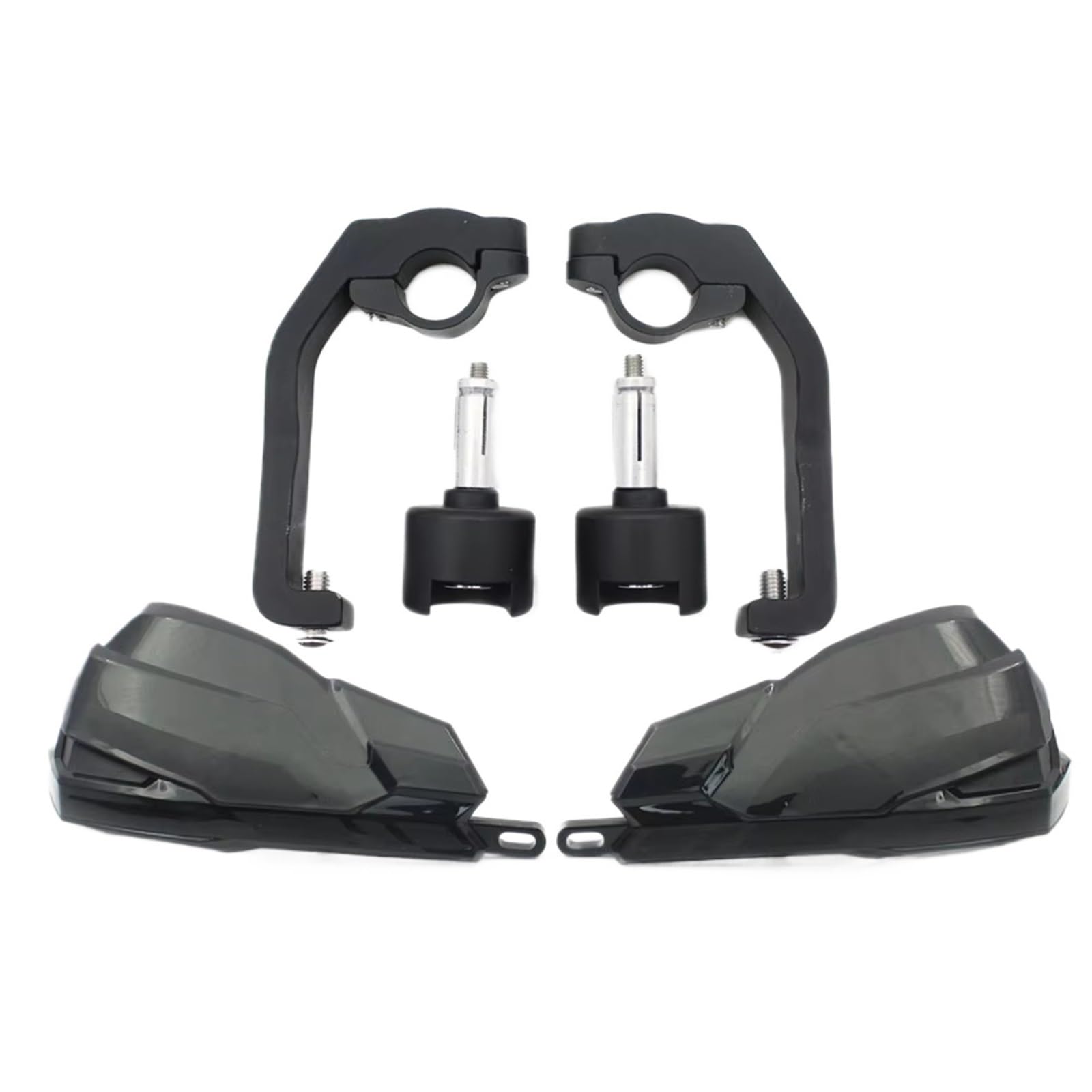 DSWILNV Motorrad Seitenspoiler Für CRF1000 L Für Africa Für Twin 2014 2015 2016 2017 2018 2019 Handschutz Protector Kit Mit Spoiler Vorbau Windabweiser(Black) von DSWILNV