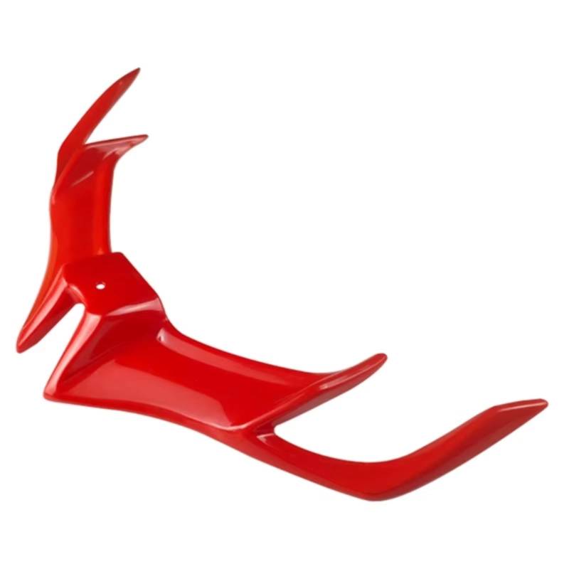 DSWILNV Motorrad Seitenspoiler Für Die Meisten Modelle Von Motorrad-Winglets Aerodynamischer Spoiler Für Flügelseiten-Luftabweiser Motorradverkleidungs-Winglets(Red) von DSWILNV