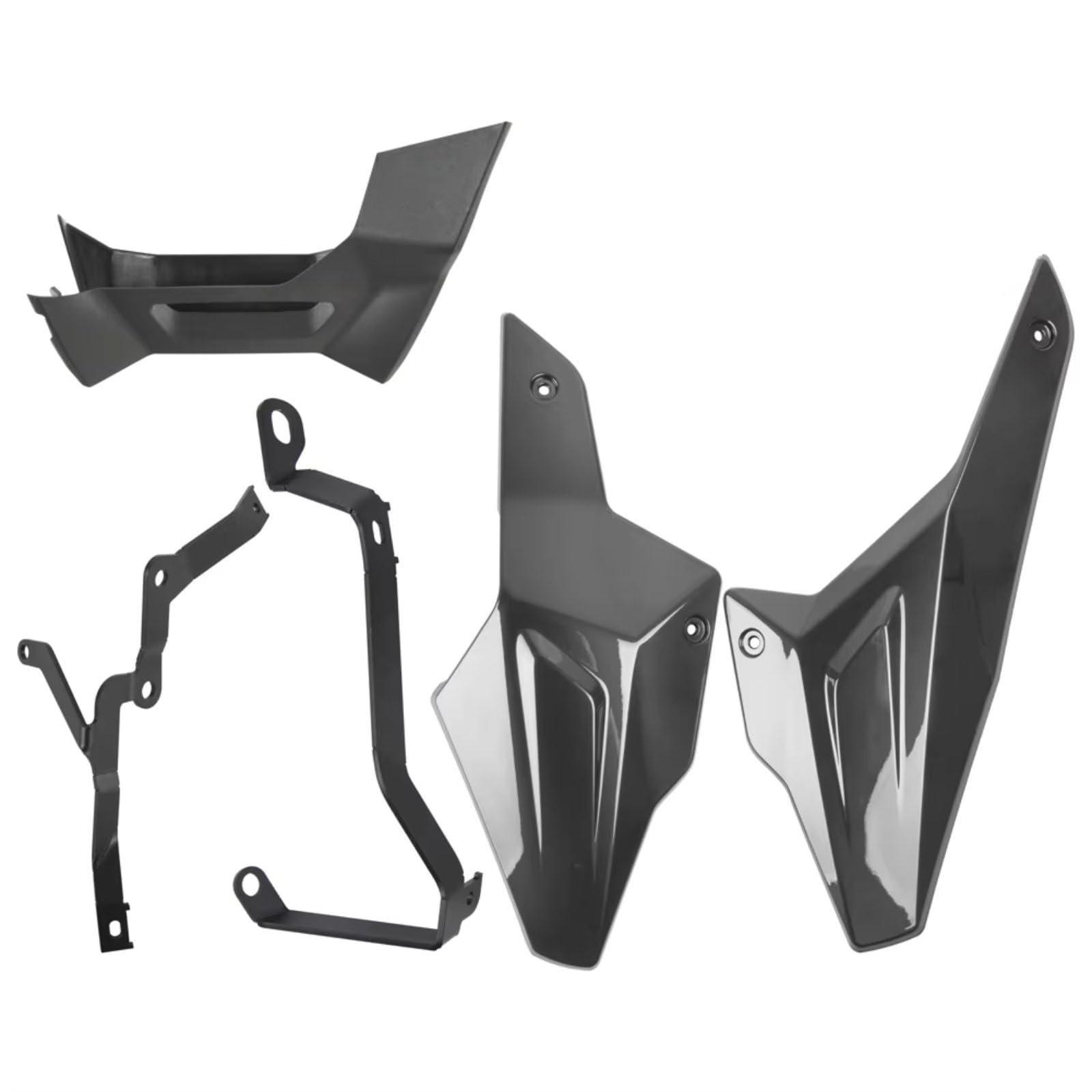 DSWILNV Motorrad Seitenspoiler Für F900R Für 900XR 2020 2021 2022 2023 2024 Niedriger Motor Chassis Schutz Skid Platte Spoiler Abdeckung Bauch Für Pan Schutz Motorrad Zubehör(Titanium) von DSWILNV