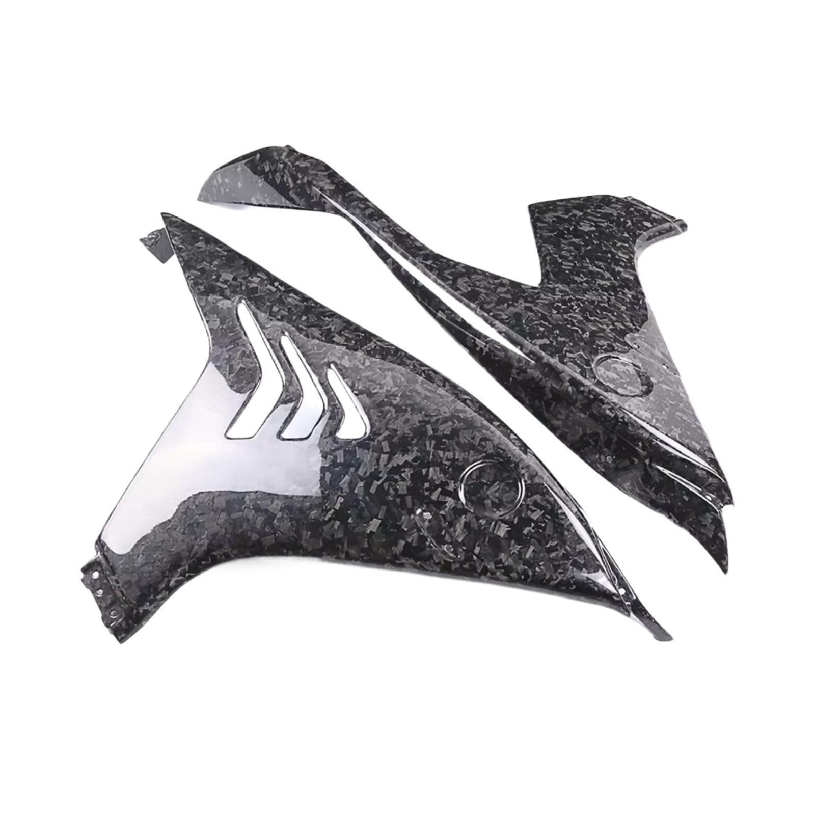 DSWILNV Motorrad Seitenspoiler Für M1000RR 2023 2024 Motorrad Winglets Verkleidungen Links Rechts Spoiler Seitenteile Motorrad Zubehör Motorrad Ersatzteile(Forged Weave Glossy) von DSWILNV