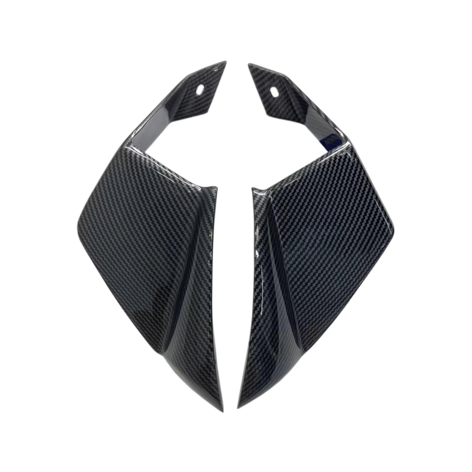 DSWILNV Motorrad Seitenspoiler Für Ninja Für ZX-10R Motorrad Verkleidung Spoiler Motorrad Zubehör Flügel Feste Wind Flügel Motorrad Ersatzteile(Carbon Paint) von DSWILNV