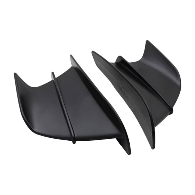 DSWILNV Motorrad Seitenspoiler Für R1200GS Für R1250GS Für S1000RR Motorrad Winglet Verkleidung Racing Flügel Kit Spoiler Motorrad Zubehör Ersatzteile(Matte Black) von DSWILNV