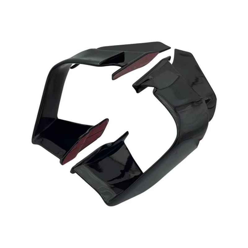 DSWILNV Motorrad Seitenspoiler Für S1000RR 2015 2016 2017 2018 Motorrad Verkleidung Seite Spoiler MotoGP Gleiche Feste Für Flügel Wind Motorrad Zubehör(Bright Black) von DSWILNV