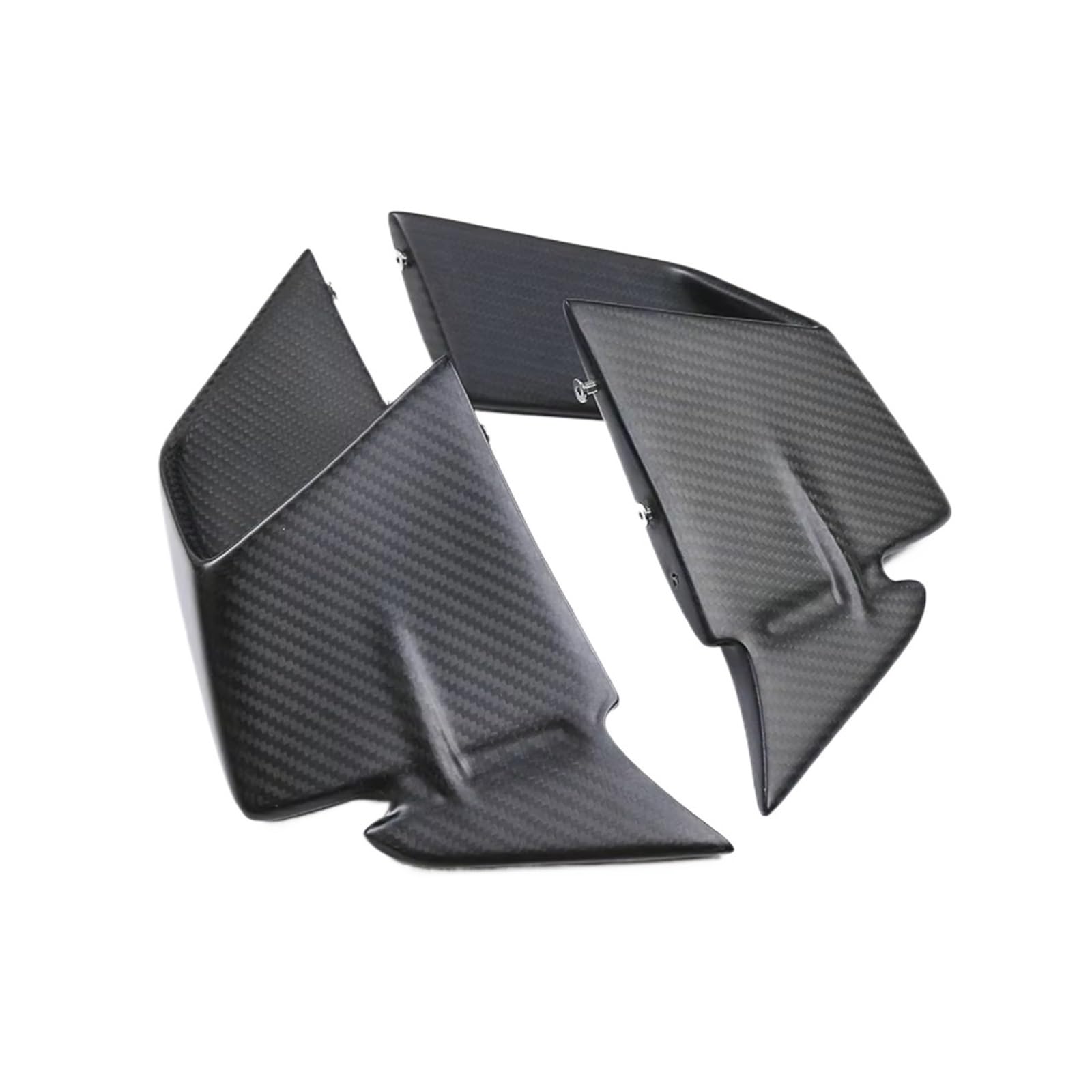 DSWILNV Motorrad Seitenspoiler Für S1000RR 2019 2020 2021 2022 Volle Carbon Faser Motorrad Aerodynamische Für Flügel Wind Spoiler Deflektoren Motorrad Zubehör(Twill Weave Matt) von DSWILNV