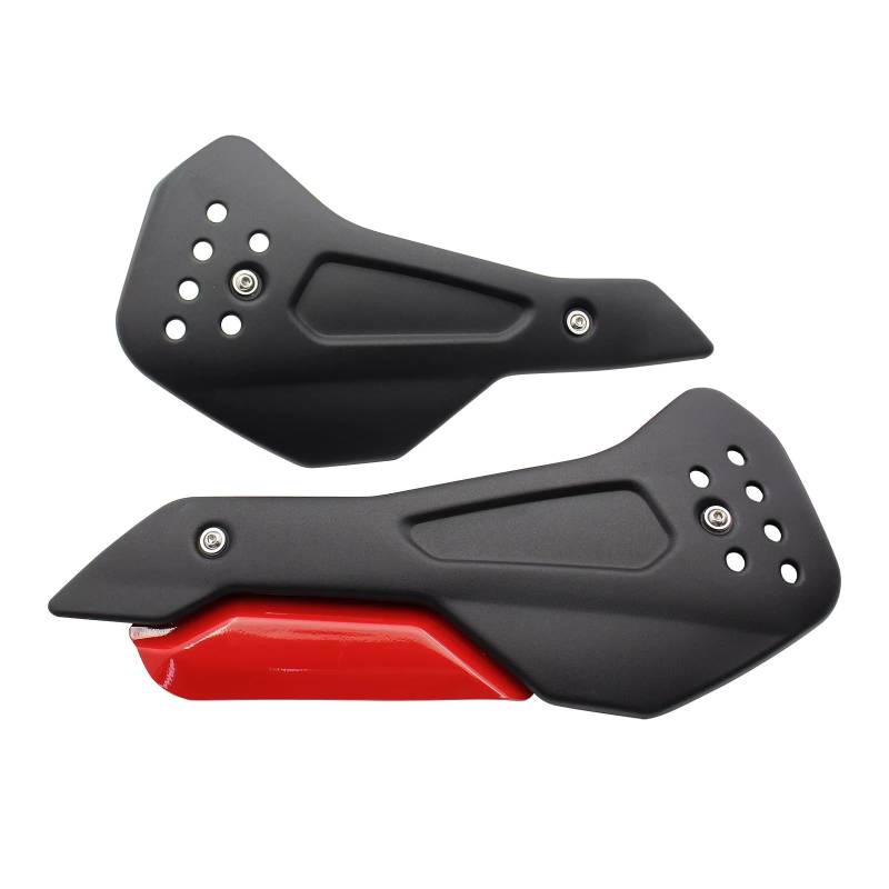 DSWILNV Motorrad Seitenspoiler Für Trident 660 2021 2022 2023 Bauch Für Pan Lower Motor Spoiler Cowling Motorrad Motorrad Ersatz TeileZubehör(Black and Red) von DSWILNV