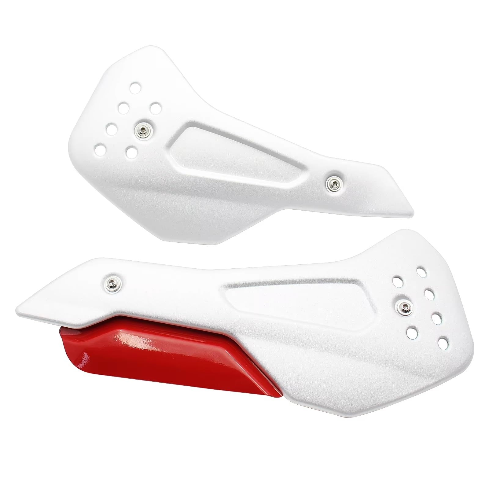 DSWILNV Motorrad Seitenspoiler Für Trident 660 2021 2022 2023 Bauch Für Pan Lower Motor Spoiler Cowling Motorrad Motorrad Ersatz TeileZubehör(Silver and Red) von DSWILNV