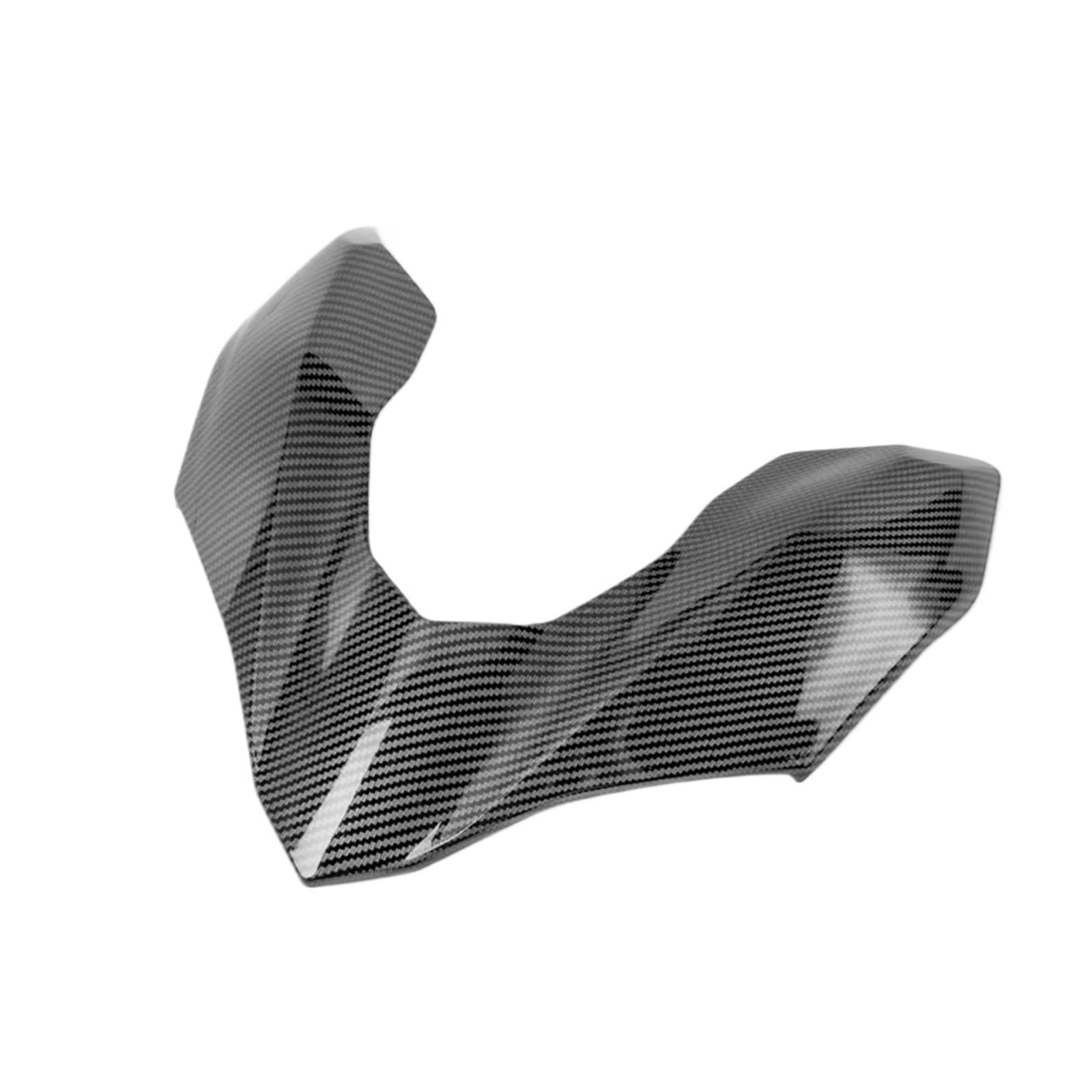 DSWILNV Motorrad Seitenspoiler Für Z900 2017 2018 2019 ABS Carbon Obere Front Verkleidung Schnabel Nase Kegel Verlängerung Gugel Winglet Für Flügel Abdeckung Motorrad Zubehör(Carbon Fiber Look) von DSWILNV