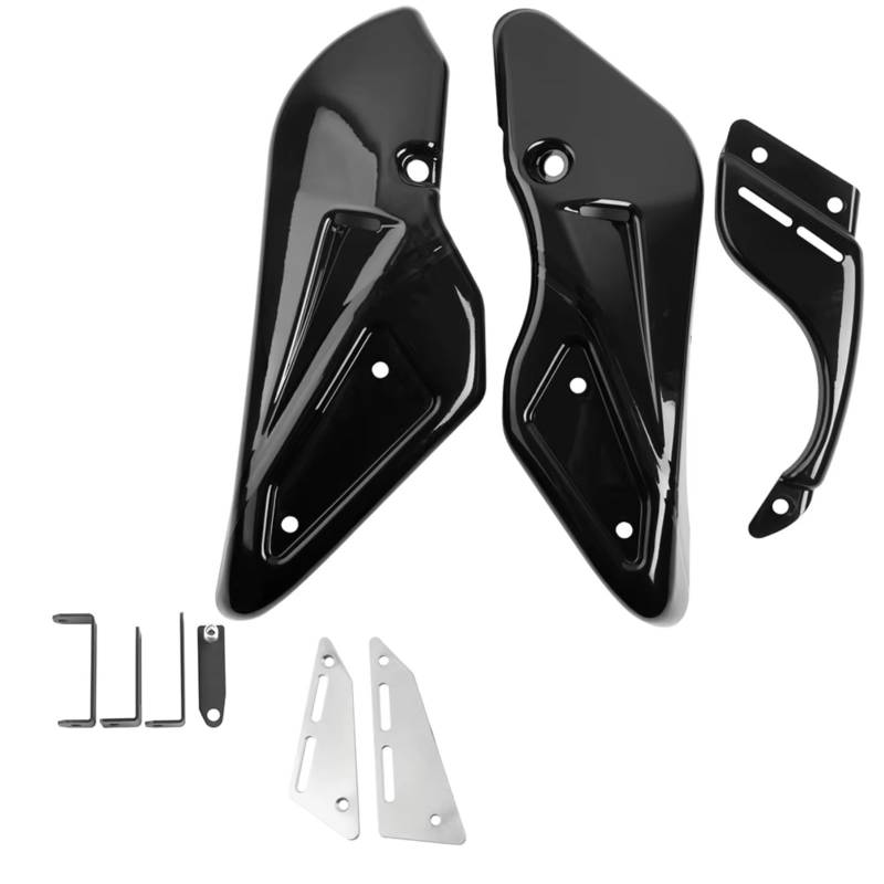 DSWILNV Motorrad Seitenspoiler Für Z900RS SE Für Cafe ABS 2018 2019 2020 2021 2022 2023 2024 Motorrad Panel Rahmen Abdeckung Teile Bauch Für Pan Lower Motor Spoiler Verkleidung(Black) von DSWILNV