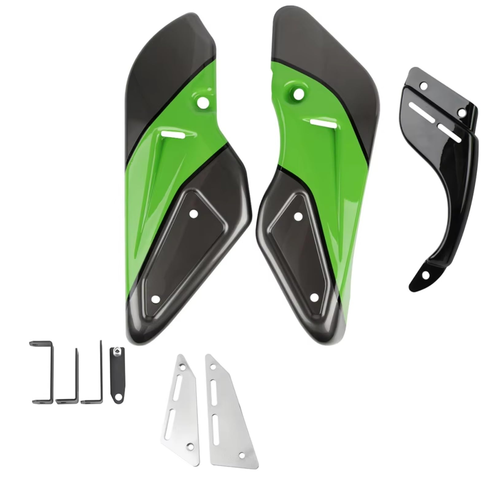 DSWILNV Motorrad Seitenspoiler Für Z900RS SE Für Cafe ABS 2018 2019 2020 2021 2022 2023 2024 Motorrad Panel Rahmen Abdeckung Teile Bauch Für Pan Lower Motor Spoiler Verkleidung(Green) von DSWILNV