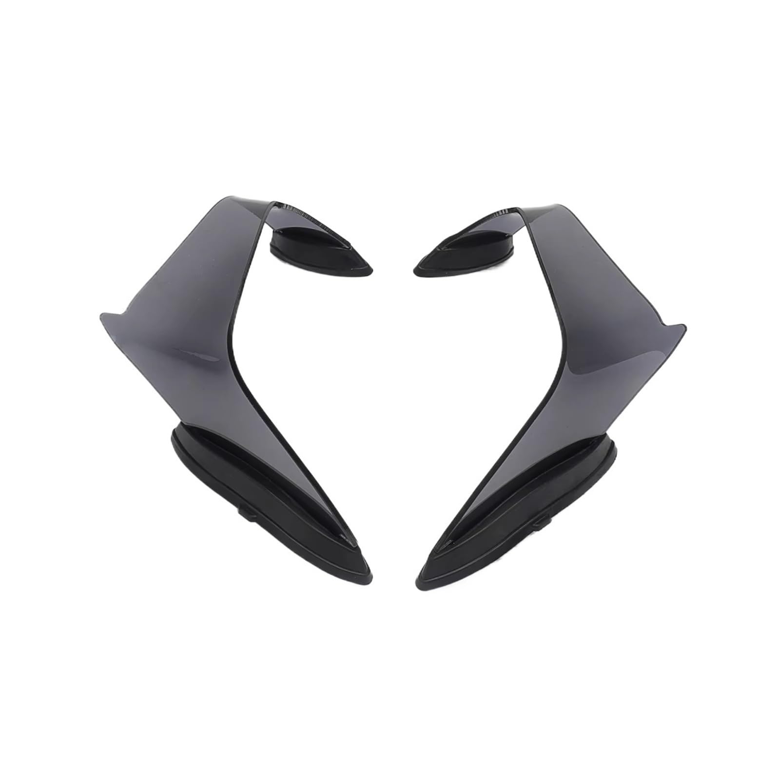 DSWILNV Motorrad Seitenspoiler Für ZX-10R 2021 2022 2023 2024 2025 Motorrad Fest Für Flügel Seite Spoiler Aerodynamisch Für Flügel Motorrad Zubehör(Gray) von DSWILNV