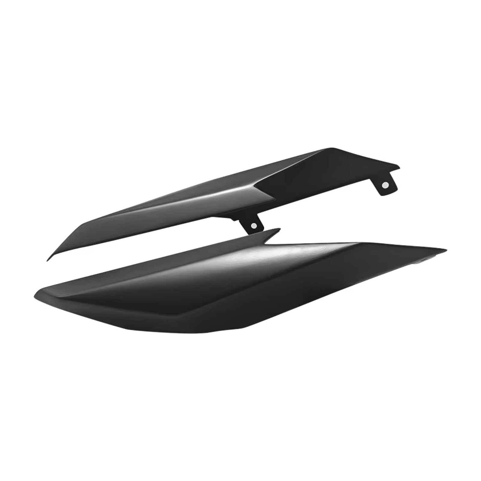 DSWILNV Motorrad Seitenspoiler Für ZX-4RR Für ZX-4R Für ZX25R/SE 2020 2021 2022 2023 2024 Motorrad Hinten Schwanz Für Flügel Heckspoiler Seite Winglet Verkleidung Kit(Glossy Black) von DSWILNV