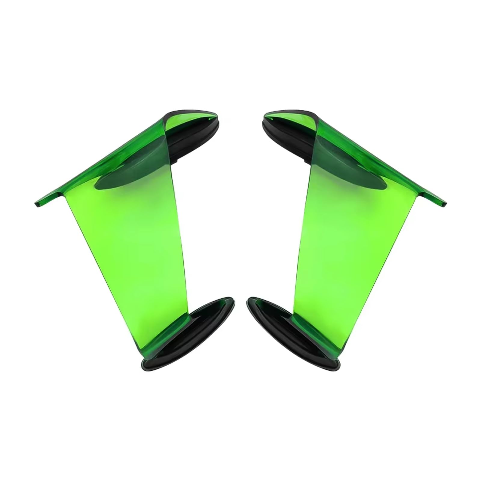 DSWILNV Motorrad Seitenspoiler Für ZX10R 2022 2023 2024 Motorrad Verkleidung Feste Wind Für Flügel Spoiler Teile Pneumatische Für Flügel Kit Motorrad Zubehör(Green) von DSWILNV