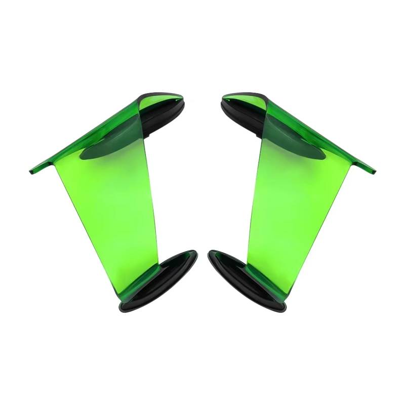 DSWILNV Motorrad Seitenspoiler Für ZX10R 2022 2023 2024 Motorrad Verkleidung Feste Wind Für Flügel Spoiler Teile Pneumatische Für Flügel Kit Motorrad Zubehör(Green) von DSWILNV