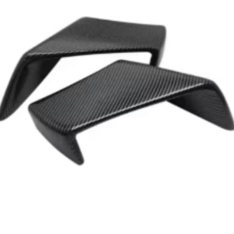 DSWILNV Motorrad Seitenspoiler Kompatibel Mit Aprilia Für RSV4 2009–2020 Aerodynamisches Seiten-Winglet-Verkleidungsset Motorrad-Starrflügel-Spoiler-Flügelabweiser(Carbon Paint) von DSWILNV