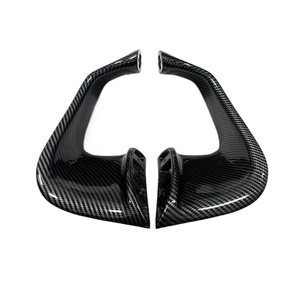 DSWILNV Motorrad Seitenspoiler Kompatibel Mit Aprilia Für RSV4 2009–2021 Motorrad Fixiert Für Flügelzubehör Aerodynamisch Für Flügel-Kit Spoiler Seitliche Winglet-Verkleidung(Carbon Fiber) von DSWILNV