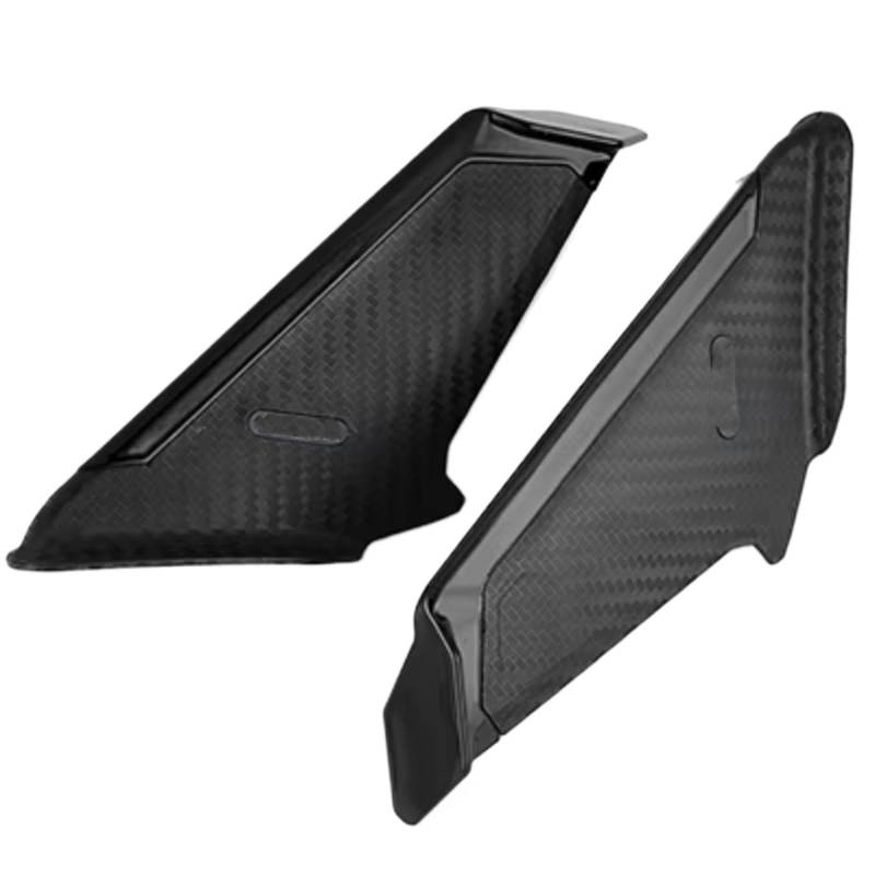 DSWILNV Motorrad Seitenspoiler Kompatibel Mit Ducati Für 899/959/1199/1299/848/1098 Motorradverkleidung Winglet Aerodynamische Seite Für Wing Fin Spoiler Motorradzubehör(Black) von DSWILNV