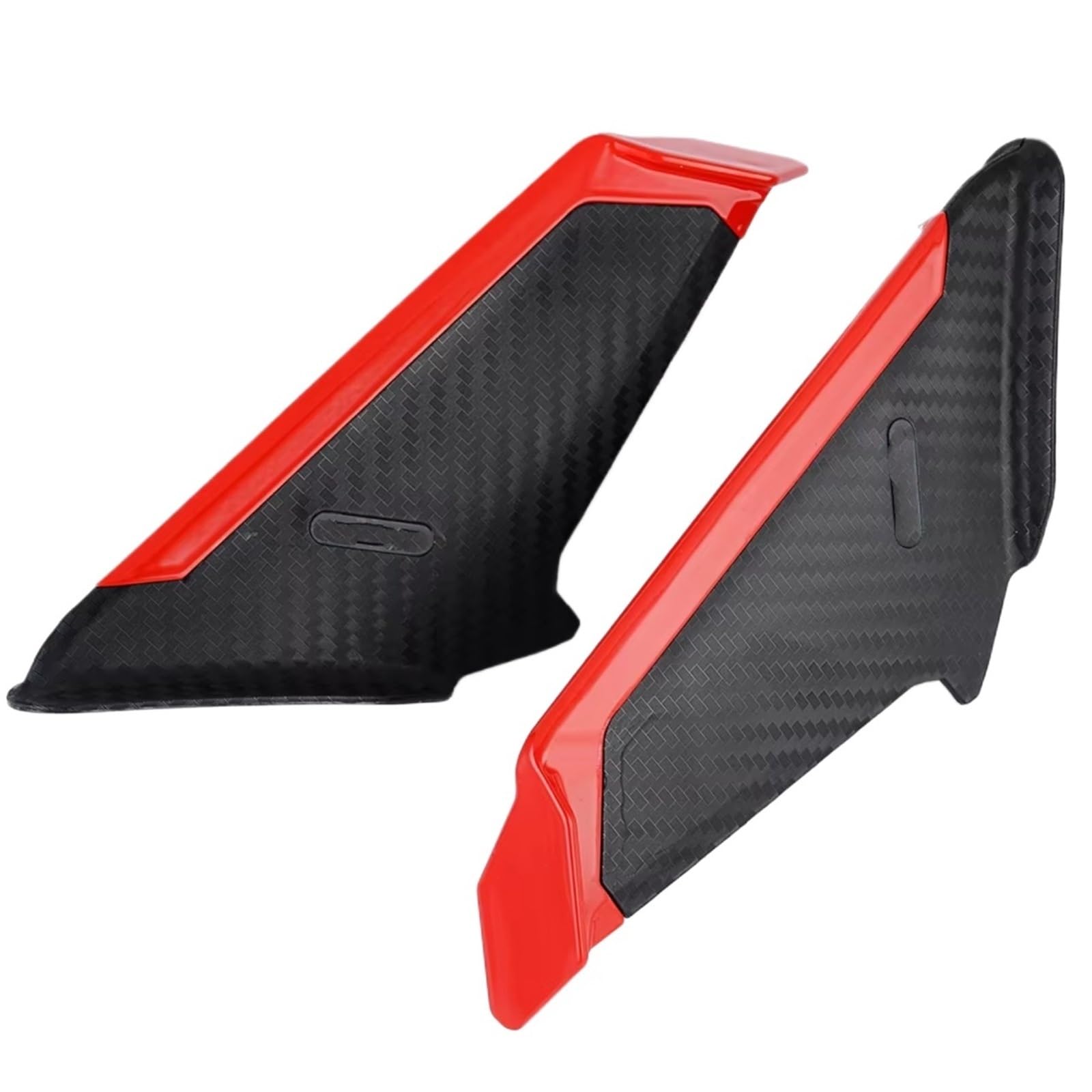 DSWILNV Motorrad Seitenspoiler Kompatibel Mit Ducati Für 899/959/1199/1299/848/1098 Motorradverkleidung Winglet Aerodynamische Seite Für Wing Fin Spoiler Motorradzubehör(Red) von DSWILNV