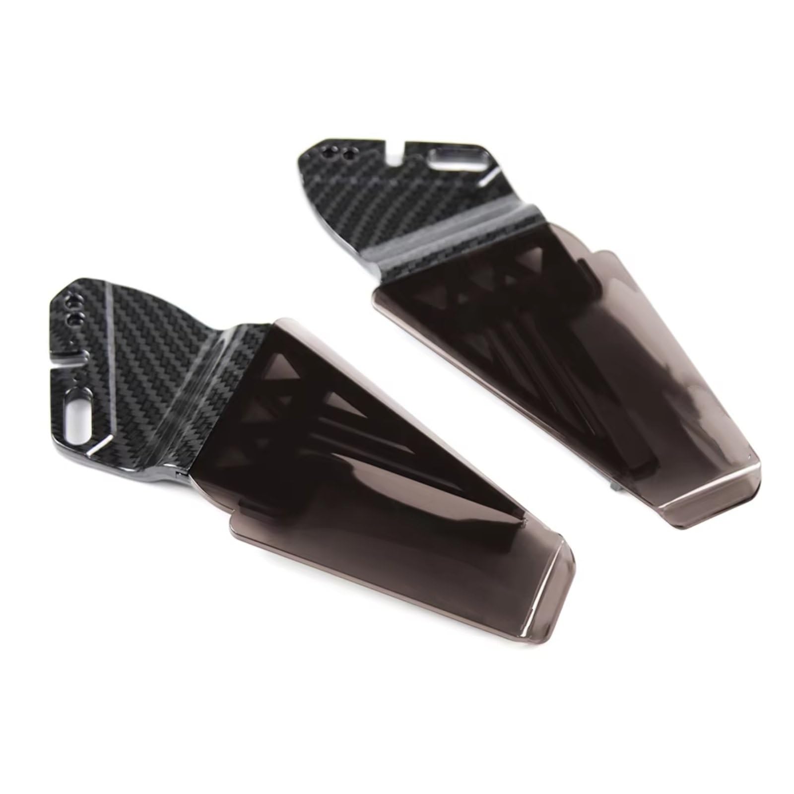 DSWILNV Motorrad Seitenspoiler Kompatibel Mit Ducati Für 999 Für 749 Für 1199 Motorrad-Winglet Aerodynamisch Für Flügel-Kit Spoiler Rückspiegel Fest Für Flügel(Carbon Brown) von DSWILNV