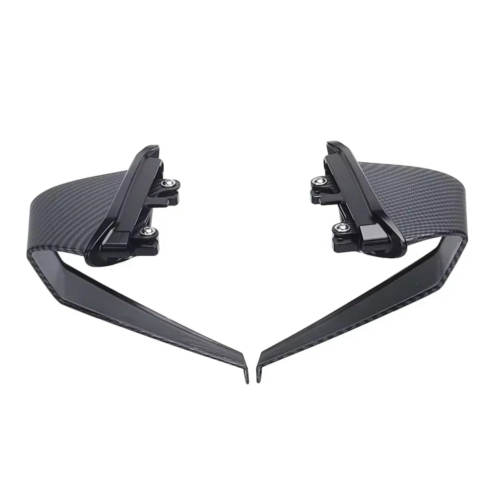 DSWILNV Motorrad Seitenspoiler Kompatibel Mit Ducati Für Monster937/Plus 2021 2022 2023 2024 Motorrad Aerodynamischer Seitenabtrieb Für Nackte Spoiler Festes Winglet Für Flügel(Carbon Fiber-Black) von DSWILNV